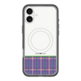 スリムプロテクションプレミアムケース with MagSafe［ CASEPLAY Tartan Check - Purple ］