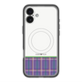 スリムプロテクションプレミアムケース with MagSafe［ CASEPLAY Tartan Check - Purple ］