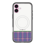 スリムプロテクションプレミアムケース with MagSafe［ CASEPLAY Tartan Check - Purple ］