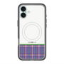 スリムプロテクションプレミアムケース with MagSafe［ CASEPLAY Tartan Check - Purple ］