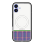 スリムプロテクションプレミアムケース with MagSafe［ CASEPLAY Tartan Check - Purple ］