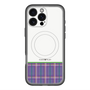 スリムプロテクションプレミアムケース with MagSafe［ CASEPLAY Tartan Check - Purple ］