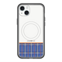 スリムプロテクションプレミアムケース with MagSafe［ CASEPLAY Tartan Check - Blue ］