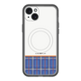 スリムプロテクションプレミアムケース with MagSafe［ CASEPLAY Tartan Check - Blue ］