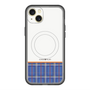 スリムプロテクションプレミアムケース with MagSafe［ CASEPLAY Tartan Check - Blue ］