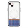 スリムプロテクションプレミアムケース with MagSafe［ CASEPLAY Tartan Check - Blue ］