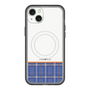 スリムプロテクションプレミアムケース with MagSafe［ CASEPLAY Tartan Check - Blue ］