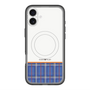 スリムプロテクションプレミアムケース with MagSafe［ CASEPLAY Tartan Check - Blue ］