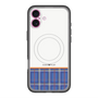 スリムプロテクションプレミアムケース with MagSafe［ CASEPLAY Tartan Check - Blue ］