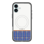 スリムプロテクションプレミアムケース with MagSafe［ CASEPLAY Tartan Check - Blue ］