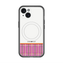 スリムプロテクションプレミアムケース with MagSafe［ CASEPLAY Tartan Check - Pink ］