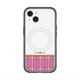 スリムプロテクションプレミアムケース with MagSafe［ CASEPLAY Tartan Check - Pink ］