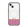 スリムプロテクションプレミアムケース with MagSafe［ CASEPLAY Tartan Check - Pink ］