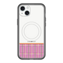 スリムプロテクションプレミアムケース with MagSafe［ CASEPLAY Tartan Check - Pink ］