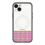 スリムプロテクションプレミアムケース with MagSafe［ CASEPLAY Tartan Check - Pink ］