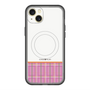 スリムプロテクションプレミアムケース with MagSafe［ CASEPLAY Tartan Check - Pink ］