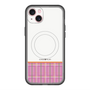 スリムプロテクションプレミアムケース with MagSafe［ CASEPLAY Tartan Check - Pink ］