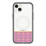 スリムプロテクションプレミアムケース with MagSafe［ CASEPLAY Tartan Check - Pink ］