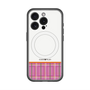 スリムプロテクションプレミアムケース with MagSafe［ CASEPLAY Tartan Check - Pink ］