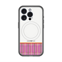 スリムプロテクションプレミアムケース with MagSafe［ CASEPLAY Tartan Check - Pink ］