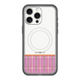 スリムプロテクションプレミアムケース with MagSafe［ CASEPLAY Tartan Check - Pink ］