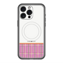 スリムプロテクションプレミアムケース with MagSafe［ CASEPLAY Tartan Check - Pink ］