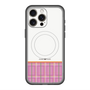 スリムプロテクションプレミアムケース with MagSafe［ CASEPLAY Tartan Check - Pink ］