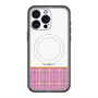 スリムプロテクションプレミアムケース with MagSafe［ CASEPLAY Tartan Check - Pink ］