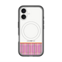 スリムプロテクションプレミアムケース with MagSafe［ CASEPLAY Tartan Check - Pink ］
