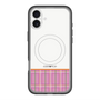 スリムプロテクションプレミアムケース with MagSafe［ CASEPLAY Tartan Check - Pink ］