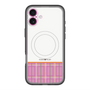 スリムプロテクションプレミアムケース with MagSafe［ CASEPLAY Tartan Check - Pink ］