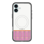 スリムプロテクションプレミアムケース with MagSafe［ CASEPLAY Tartan Check - Pink ］