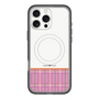 スリムプロテクションプレミアムケース with MagSafe［ CASEPLAY Tartan Check - Pink ］