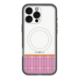 スリムプロテクションプレミアムケース with MagSafe［ CASEPLAY Tartan Check - Pink ］