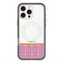スリムプロテクションプレミアムケース with MagSafe［ CASEPLAY Tartan Check - Pink ］