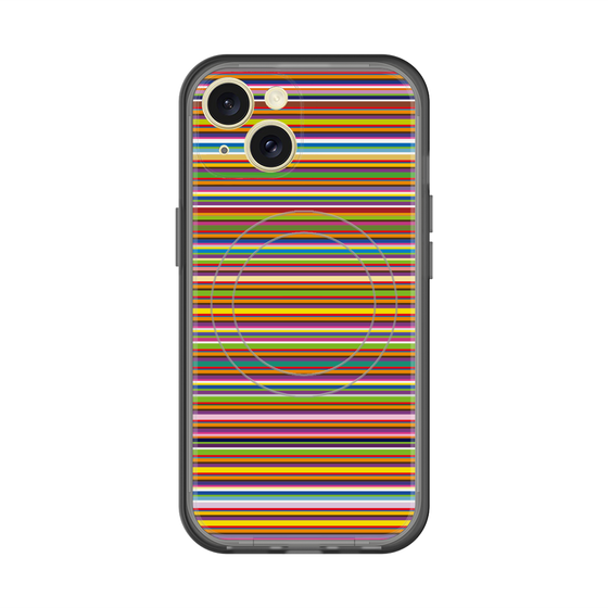 スリムプロテクションプレミアムケース with MagSafe［ Colorful Boader ］