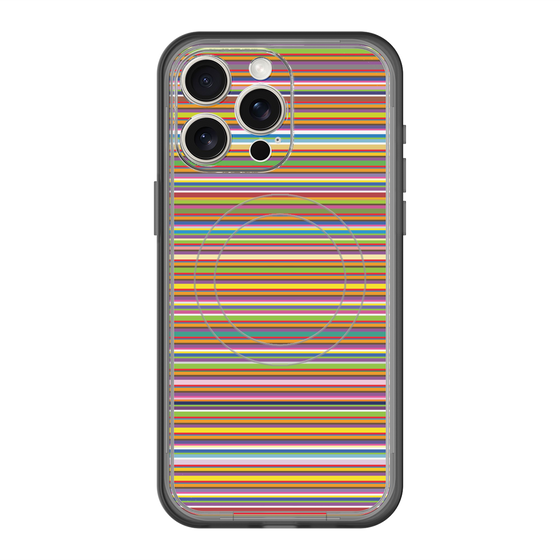 スリムプロテクションプレミアムケース with MagSafe［ Colorful Boader ］