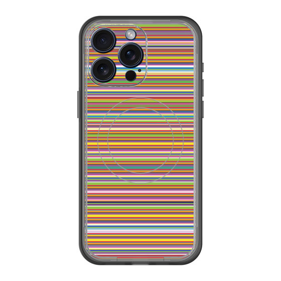 スリムプロテクションプレミアムケース with MagSafe［ Colorful Boader ］