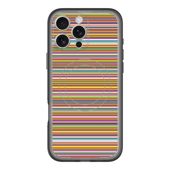 スリムプロテクションプレミアムケース with MagSafe［ Colorful Boader ］