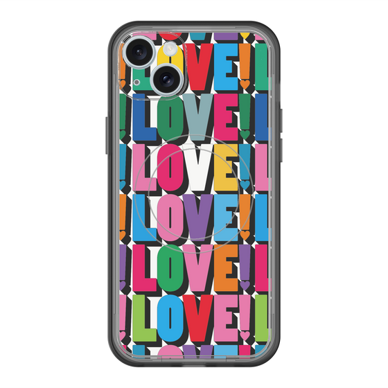 スリムプロテクションプレミアムケース with MagSafe［ LOVE!LOVE!LOVE! ］