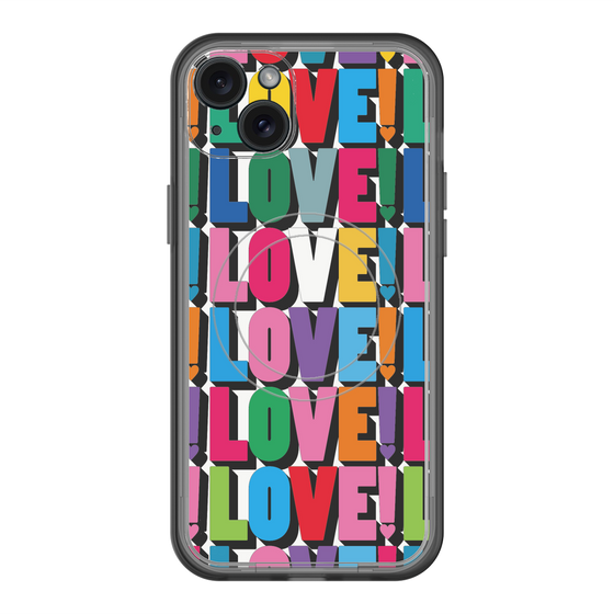 スリムプロテクションプレミアムケース with MagSafe［ LOVE!LOVE!LOVE! ］