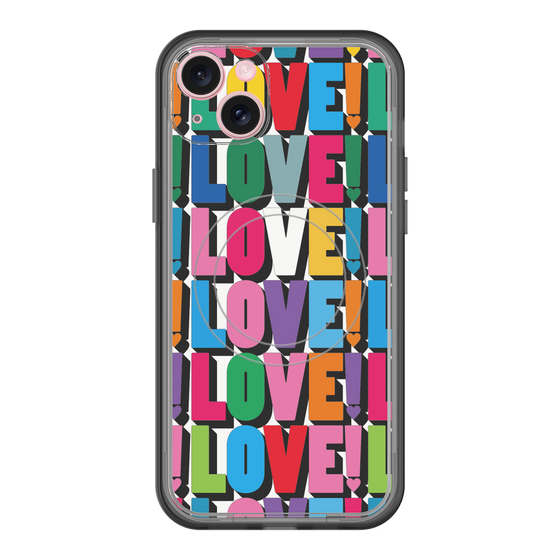 スリムプロテクションプレミアムケース with MagSafe［ LOVE!LOVE!LOVE! ］