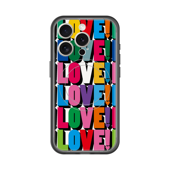 スリムプロテクションプレミアムケース with MagSafe［ LOVE!LOVE!LOVE! ］