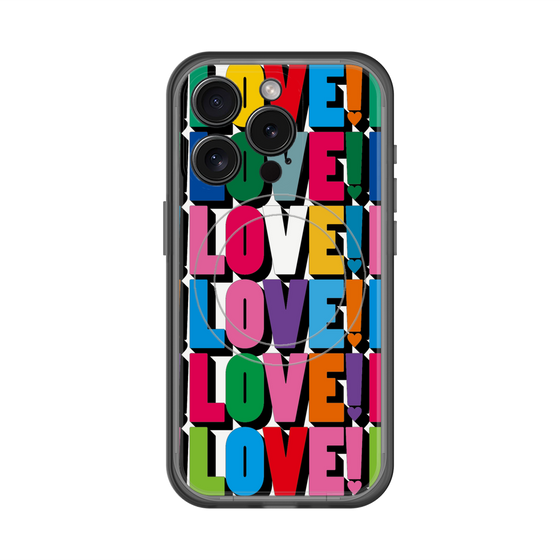 スリムプロテクションプレミアムケース with MagSafe［ LOVE!LOVE!LOVE! ］