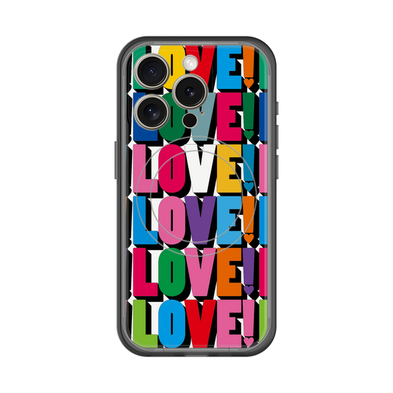 スリムプロテクションプレミアムケース with MagSafe［ LOVE!LOVE!LOVE! ］