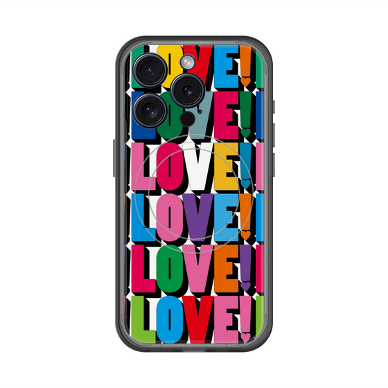 スリムプロテクションプレミアムケース with MagSafe［ LOVE!LOVE!LOVE! ］