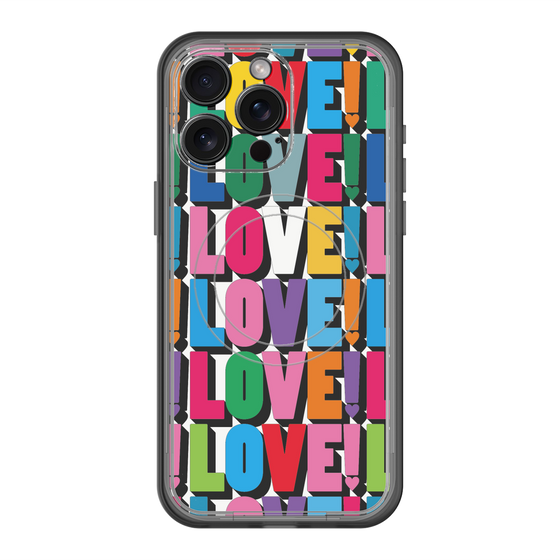 スリムプロテクションプレミアムケース with MagSafe［ LOVE!LOVE!LOVE! ］