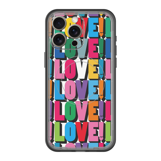 スリムプロテクションプレミアムケース with MagSafe［ LOVE!LOVE!LOVE! ］