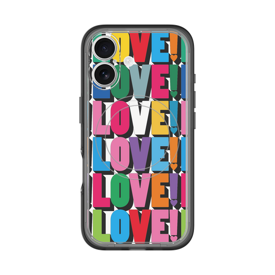 スリムプロテクションプレミアムケース with MagSafe［ LOVE!LOVE!LOVE! ］