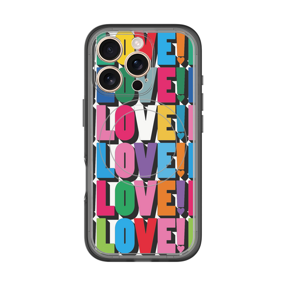 スリムプロテクションプレミアムケース with MagSafe［ LOVE!LOVE!LOVE! ］